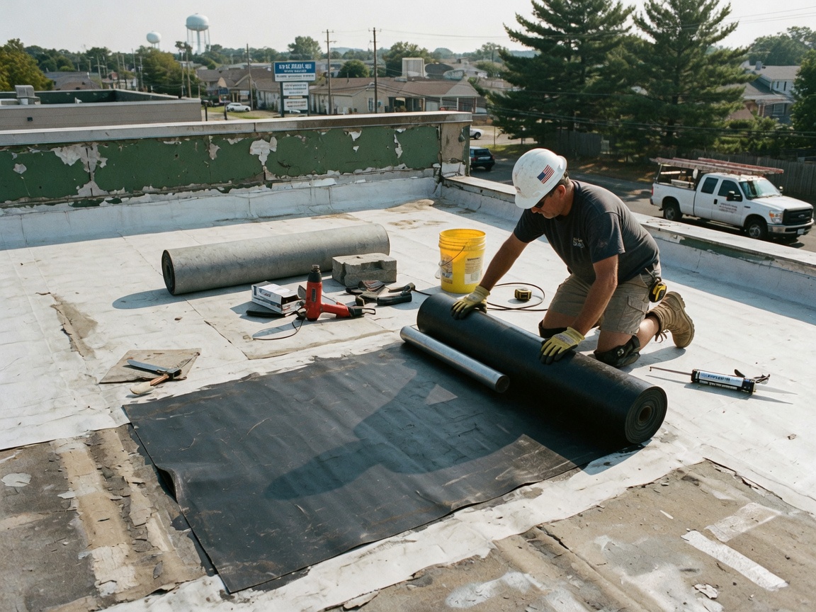 Rubber Roofing in Waterford Works